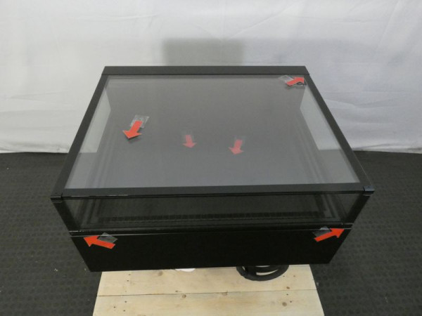 Ladenvitrine Green L GE-92-44-E/ RAL 9005+LED