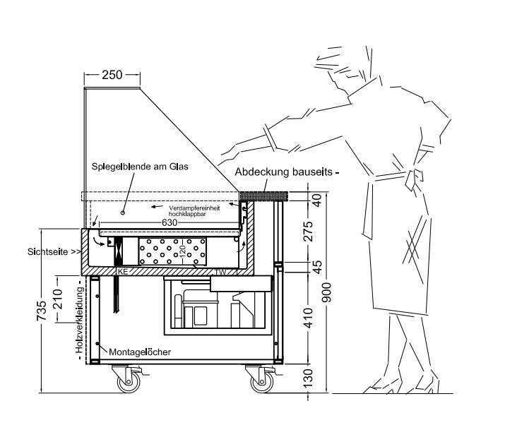 Bakery G rund 33-E PRO Sonder | Kühlvitrinen | Kühltechnik | NordCap